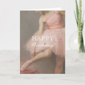 バレリーナ誕生日 カード (正面)