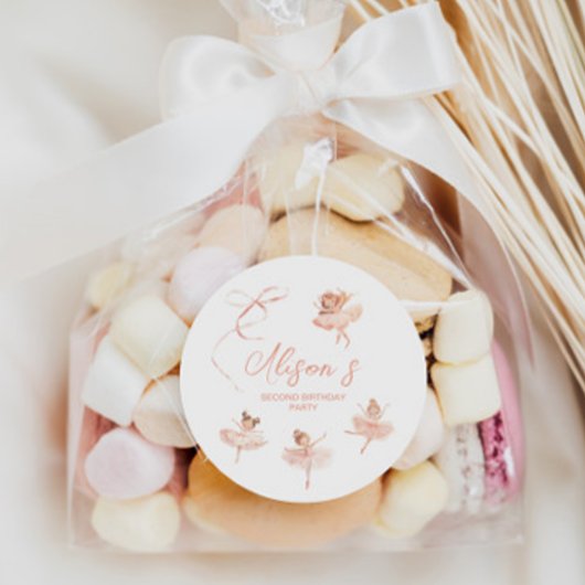 バレリーナ誕生日 ラウンドシール