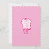 バレリーナ誕生日 招待状 (裏面)