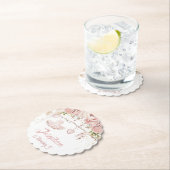 バレリーナ赤面ピンクツツ誕生日パーティーバレエ ペーパーコースター (インサイチュ)