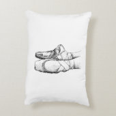 バレリーナ足オンポインテ#1 アクセントクッション (裏面(縦))