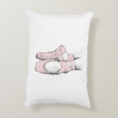 バレリーナ足オンポインテ#1 Ltピンク アクセントクッション (裏面(縦))