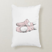 バレリーナ足オンポインテ#1 Ltピンク アクセントクッション (正面(垂直))