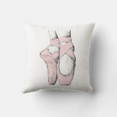 バレリーナ足オンポインテ#1 Ltピンク クッション (裏面)