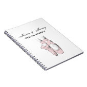 バレリーナ足オンポインテ#1 Ltピンク ノートブック (右側)