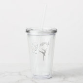 バレリーナ踊りと音楽 アクリルタンブラー (裏面)