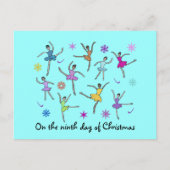 バレリーナ踊りはがき シーズンポストカード (正面)