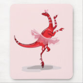 バレリーナ踊りイラストレーション。 マウスパッド (正面)