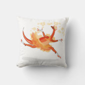 バレリーナ踊りイラストレーション。2 クッション (正面)