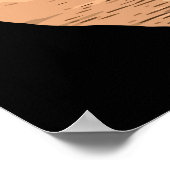 バレリーナ踊りサンセット抽象芸術シルエットアート ポスター (角)