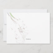 バレリーナ踊りスクールリサイタル招待状 招待状 (裏面)