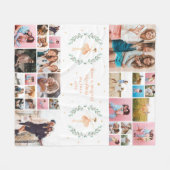 バレリーナ29モダン写真ミニマルクリスマス フリースブランケット (正面(横))