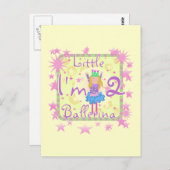 バレリーナ2nd誕生日Tシャツとギフト ポストカード (正面/裏面)