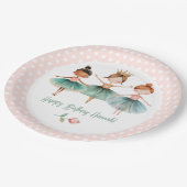 バレリーナ3rdバースデーガール ペーパープレート (アングル)