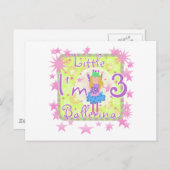 バレリーナ3th誕生日Tシャツとギフト ポストカード (正面/裏面)