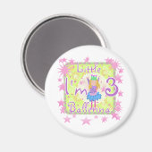 バレリーナ3th誕生日Tシャツとギフト マグネット (正面/裏面)