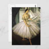 バレリーナ アンナ・パヴロワの肖像 ポストカード (正面/裏面)