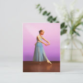 バレリーナ・イン・ブルー ポストカード (スタンド正面)