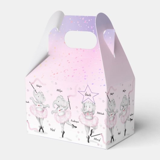 バレリーナ・エレファントダンスリサイタル フェイバーボックス (裏面サイド)