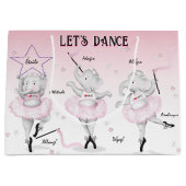 バレリーナ・エレファントダンスリサイタル ラージペーパーバッグ (正面)