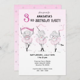 バレリーナ・エレファントダンスリサイタル 招待状