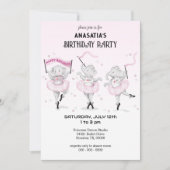 バレリーナ・エレファントダンスリサイタル 招待状 (正面)