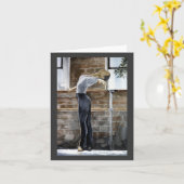 バレリーナ カード (黄色い花)