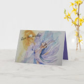 バレリーナ カード (黄色い花)