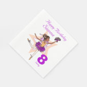 バレリーナ・ガールズ8th birthday napkinsと名付けられた スタンダードランチョンナプキン (角)