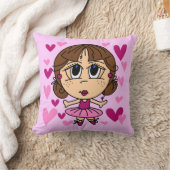 バレリーナ・ガール クッション (ブランケット)