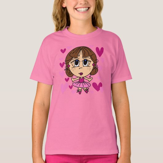 バレリーナ・ガール Tシャツ (正面)
