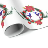 バレリーナ・クリスマス新年 ラッピングペーパー (ロールコーナー)