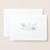 バレリーナ・クリスマス 箔カード (裏面封筒付き)