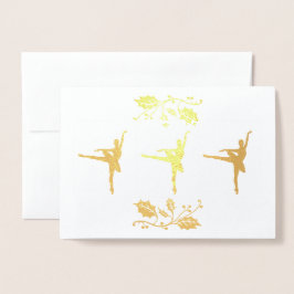 バレリーナ・クリスマス 箔カード