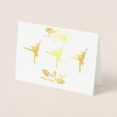 バレリーナ・クリスマス 箔カード (正面)