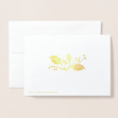 バレリーナ・クリスマス 箔カード (裏面封筒付き)