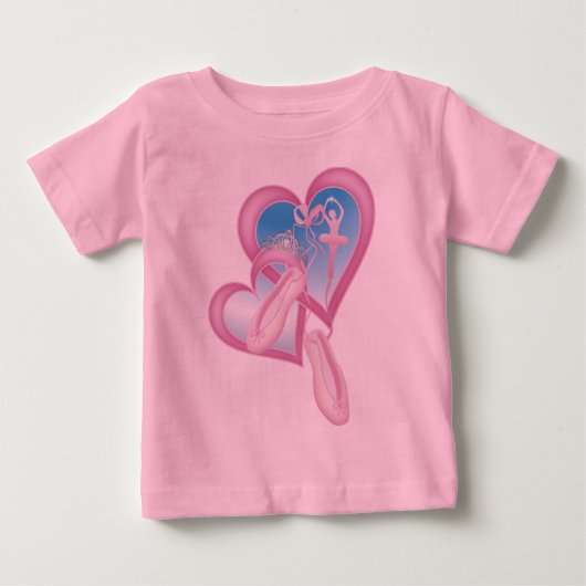 バレリーナ・スウィートアート ベビーTシャツ (正面)
