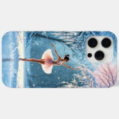 バレリーナ・スノーダンス・ウィンター・美しい・アート Case-Mate iPhoneケース (裏面 (横))