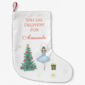 バレリーナ スモールクリスマスストッキング (正面)