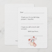 バレリーナ ダンサー お礼 キッズ ノート (正面/裏面)