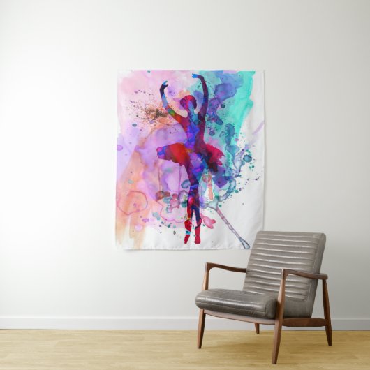 バレリーナ ダンス オーナー ギフト | かわいい、素敵な誕生日 タペストリー (インサイチュ)