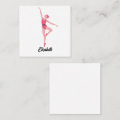 バレリーナ ダンス ノート カード - パーソナライズド バレエ (正面/裏面)