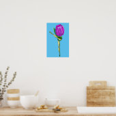 バレリーナ チューリップ バレエ ダンス ポスター - 絵画 (キッチン)