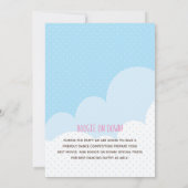 バレリーナ ティカティコーン 猫 ユニコーン パーティー 招待状 (裏面)