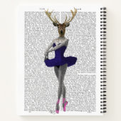 バレリーナ・ディア・イン・ブルー ノートブック (裏面)