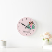 バレリーナ・トロピカルバレエ ラウンド壁時計 (ホーム)