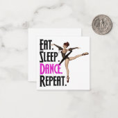 バレリーナ ノートカード (正面/裏面インサイチュ)