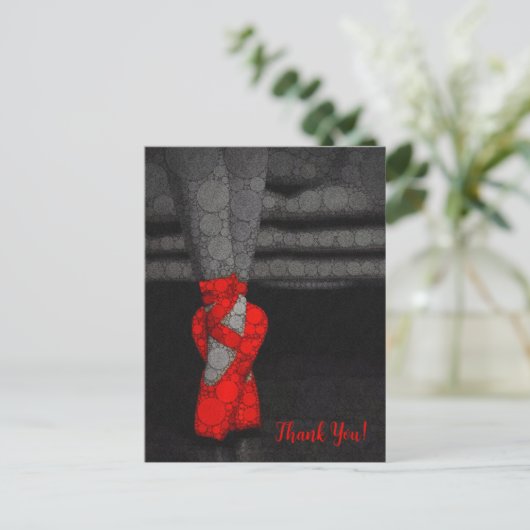 バレリーナ バレエ ありがとう ポストカード (スタンド正面)