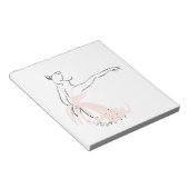 バレリーナ・バレエ・ダンサー ノートパッド (アングル)