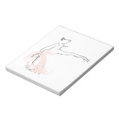 バレリーナ・バレエ・ダンサー ノートパッド (回転)